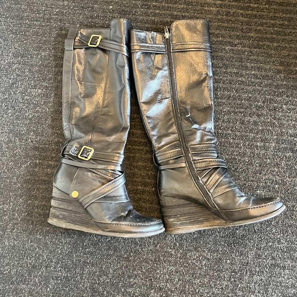 Miz Mooz Wedge knee high boots